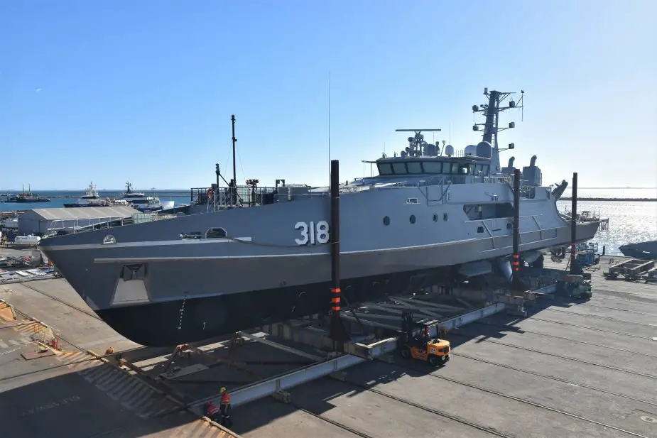 Russian Vyborg Shipyard laid the Purga ice class coastguard ship of project 23550 925 001