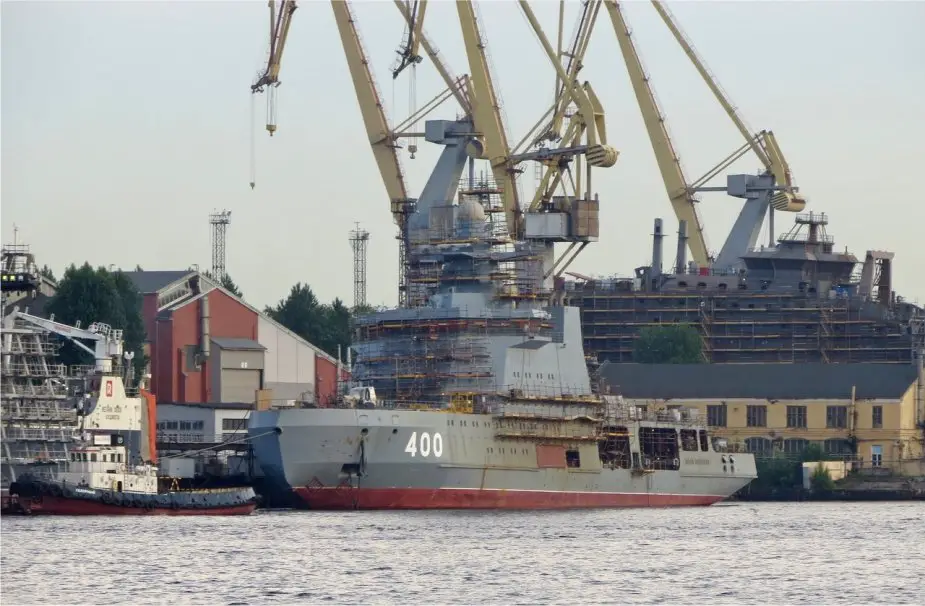 Russian Vyborg Shipyard laid the Purga ice class coastguard ship of project 23550 925 001