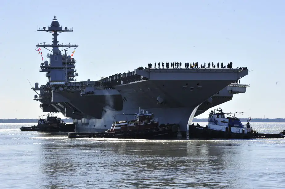 USS Gerald R Ford CVN 78 class aircraft carrier US Navy 925 005