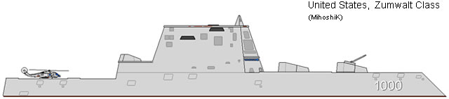 The DDG 1000 Zumwalt class destroyer is the US Navy next generation, multi-mission, naval destroyer, serving as the vanguard of an entire new generation of advanced multi-mission surface combat ships. The class is a scaled-back project that emerged after funding cuts to the larger DD-21 vessel program. The program was previously known as the "DD(X)".