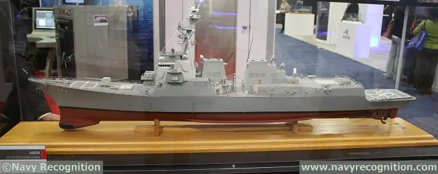 At the Navy League’s 2014 Sea-Air-Space Exposition, Raytheon is showcasing a scale model of a DDG 51 Flight III class destroyer fitted with the the new Air and Missile Defense Radar. The so called "AMDR" is currently under development for the U.S. Navy. AMDR’s radar suite consists of an S-band radar, an X-band radar, and a radar suite controller.