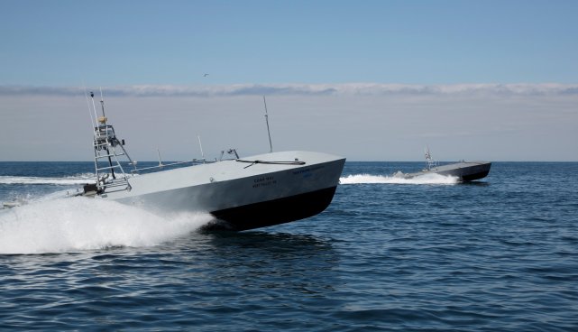 During Sea-Air-Space 2015, Textron Systems Unmanned Systems showcased its Fleet-Class Common Unmanned Surface Vehicle (CUSV). The CUSV is part of US Navy's Unmanned Influence Sweep System program, which is planned for the Mine Countermeasure (MCM) mission package dedicated to the Littoral Combat Ship (LCS).