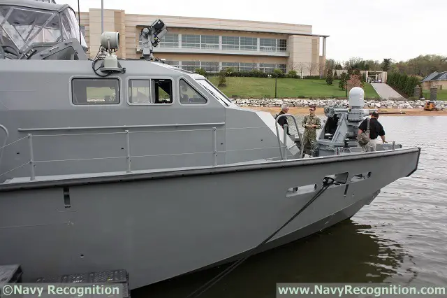 Navy Expeditionary Combat Command was showcasing its brand new MK VI Patrol Boat (PB) during Sea-Air-Space 2015. Navy Recognition discussed with Commander Pete Berning, U.S. Navy Coastal Riverine Force, (whom we already met last year). The MK VI is a next generation PB and the latest addition to the US Navy fleet.