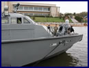 Navy Expeditionary Combat Command was showcasing its brand new MK VI Patrol Boat (PB) during Sea-Air-Space 2015. Navy Recognition discussed with Commander Pete Berning, U.S. Navy Coastal Riverine Force, (whom we already met last year). The MK VI is a next generation PB and the latest addition to the US Navy fleet.