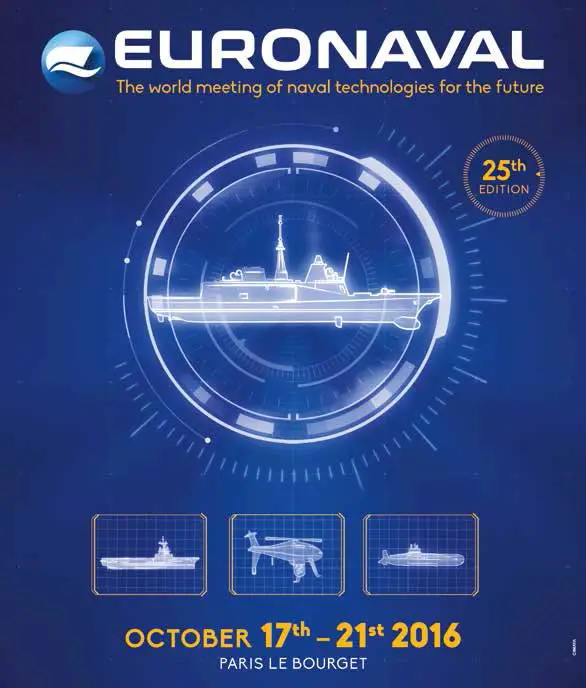 The 25th edition of Euronaval will be held at the Paris Le Bourget exhibition center from 17 to 21 October 2016. Euronaval is the leading Naval Defence & Maritime Exhibition & Conference. Meet the organizers of Euronaval 2016 during DIMDEX 2016 in Doha, Qatar.