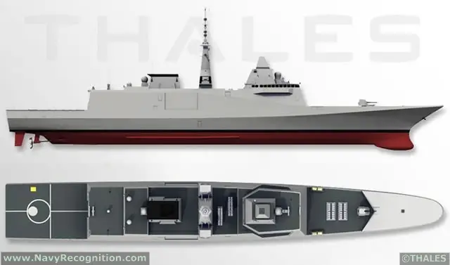 Aquitaine class FREMM is a class of multipurpose frigates designed by French shipbuilder DCNS. France plans to operate eleven FREMM frigates which will be the backbone of the French Navy (Marine Nationale). Designed for AAW, ASW and ASUW roles, these true multirole vessels are also capable of carrying out deep strikes against land targets. Morocco also ordered one Frigate of this class, the vessel to be named Mohammed VI is set to become the flagship of the Royal Moroccan Navy.