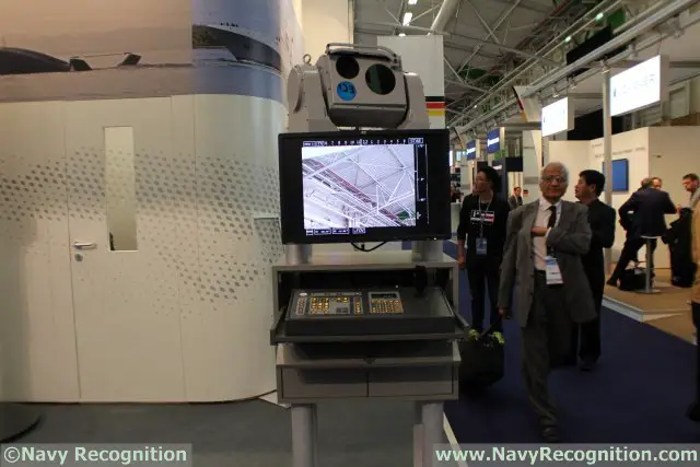 MEOS II optronic unit for surface systems highlighted at Airbus DS Optronics's booth 