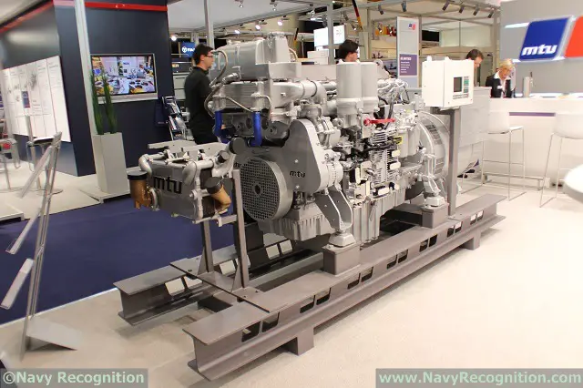Under the brand MTU, Rolls-Royce presented propulsion and system solutions for the naval defence and marine sectors at the Euronaval exhibition in Paris which was held from 27 to 31 October. The focus was on the new diesel gensets based on Series 1600 and Series 4000, advanced developments on the proven Series 1163 main propulsion unit and the Callosum automation system. The MTU brand is part of Rolls-Royce Power Systems within the Land & Sea division of Rolls-Royce.
