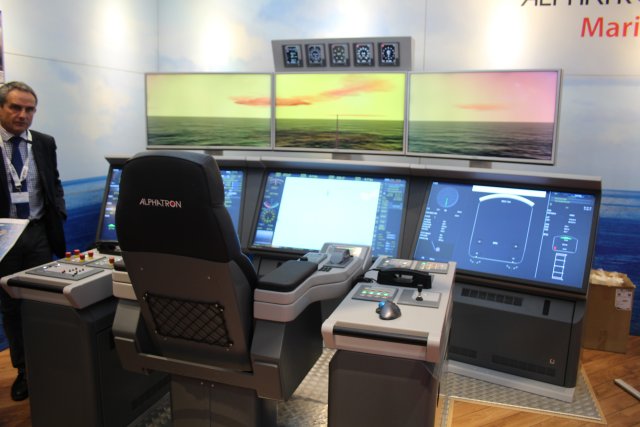 At Euronaval 2016 Alphatron Marine swhocased its one man bridge 001