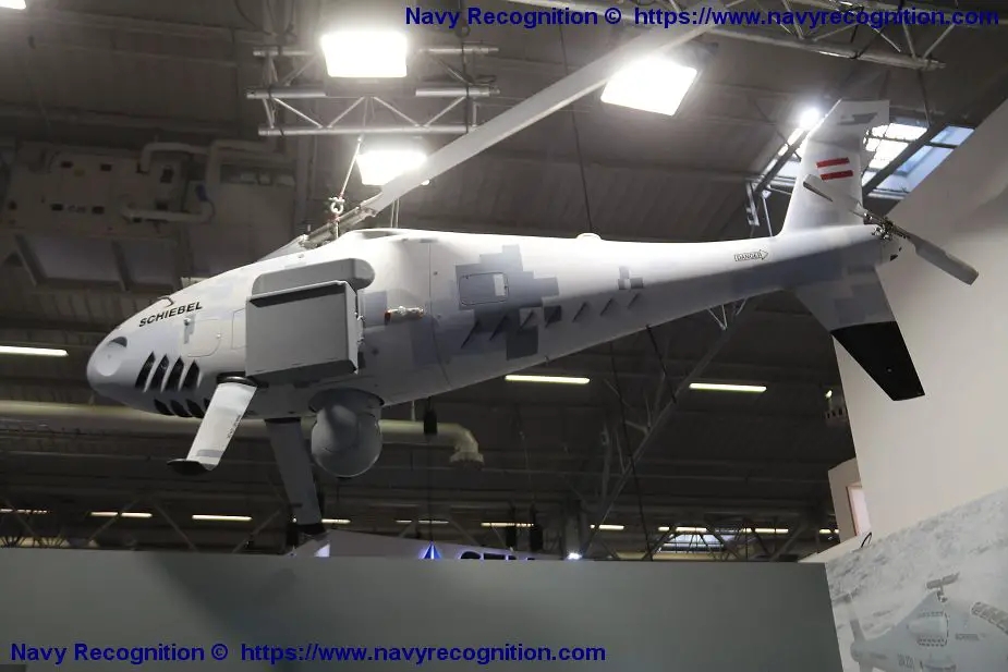 Schiebel Camcopter S 100 unmanned helicopter for Naval Defense Forces Euronaval 2018 925 001