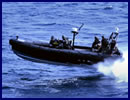 The Zodiac Hurricane MACH II (Military Air Channeled Hull II) was created by Zodiac Milpro to offer a high speed fully versatile boat that is at ease in all activities and all sea conditions. The patented MACH hull design reduces resistance and enhances directional stability for increased speed, fuel economy and safety. 