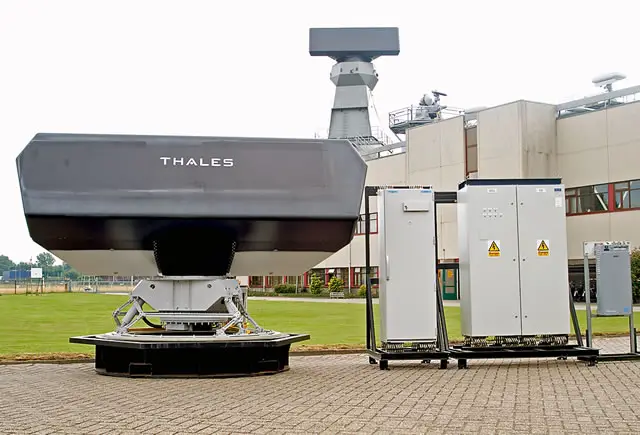 SMART-S Mk2, the newest Thales Naval 3D multibeam radar, is optimized for medium-to-long range air and surface surveillance and target designation. This state-of-the-art radar is an excellent performer in complex littoral environments with their mix of sea, land, rain, thunderstorms and targets such as multiple small surface ships, helicopters and anti-ship missiles. 