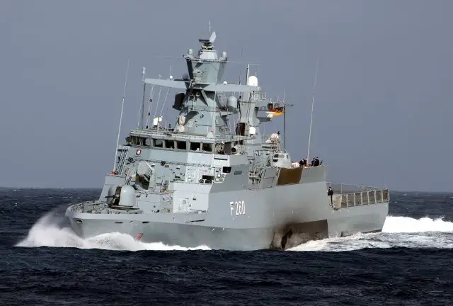 The German Navy Braunschweig class corvettes (K130) were designed and built by the Class 130 Consortium led by Blohm + Voss. Five built ships have the primary task of surface surveillance, reconnaissance, surface target engagement, humanitarian missions, countering asymmetric threats and operating mainly in the littorals.