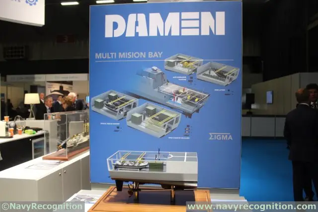 DAMEN showcases its SIGMA Multi Mission Bay concept during UDT 2015