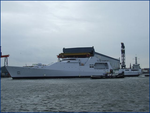 On Wednesday 31 August, the second of four Holland Class Oceangoing Patrol Vessels, "Zeeland" built by Damen Schelde Naval Shipbuilding for the Royal Netherlands Navy, left Vlissingen, The Netherlands, for her sea acceptance trials (SAT). 