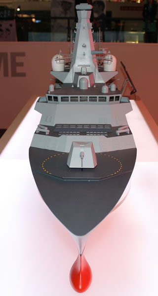 Designed by BAE Systems, the Type 26 is the future Anti-Submarine Warfare Frigate that will replace the Royal Navy's 13 Type 23 frigates and other ships. The programme has been in development since 1998, initially under the designation "Future Surface Combatant (FSC)". The FSC concept was brought forward in the 2008 budget, at the expense of two Type 45 destroyers being cancelled.