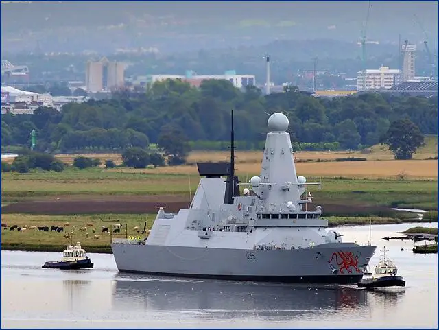 Hundreds of guests including families of the 190-strong ship's company attended a colourful 'christening' ceremony at Portsmouth Naval Base which marked the ship's transition into front line service. 