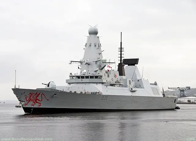 Type 45 Daring Class Anti Air Warfare Defense Destroyer